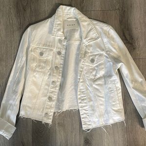 Blank nyc white denim jean jacket